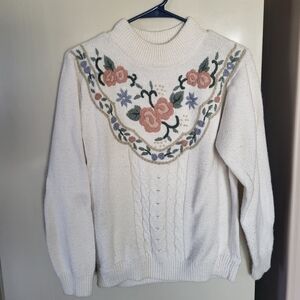 Vintage Alfred Dunner embroidered sweater